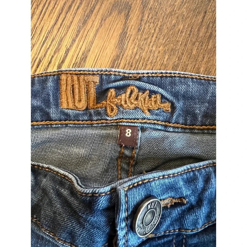 Kut from the Kloth Skinny Jeans Cotton Denim Indigo Blue Sz 8 Casual Chic